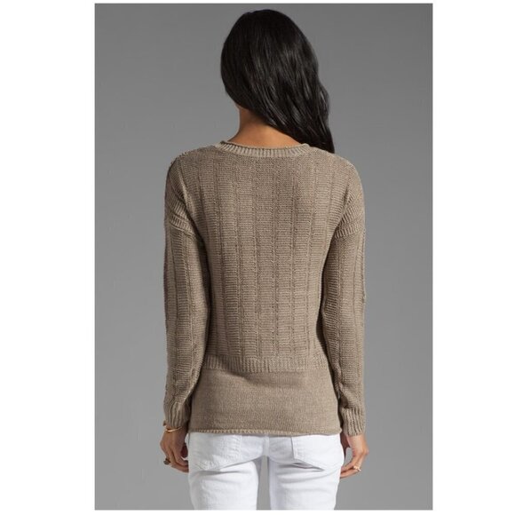 Vince Stitch Crew Linen Sweater - Picture 2 of 9